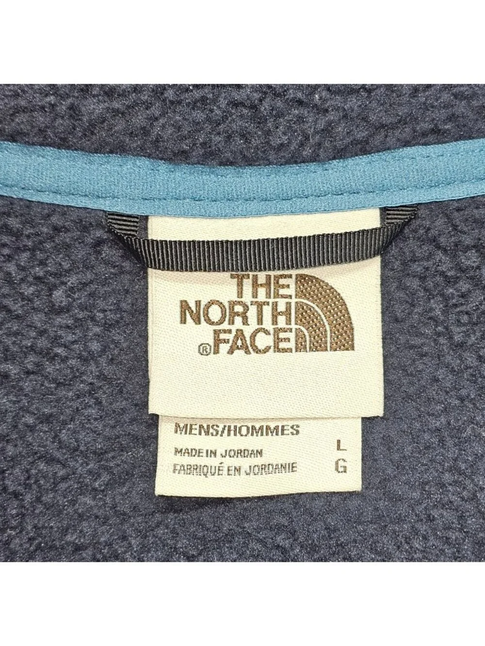 The North Face Men's Navy Teal Carbondale Fleece Full Zip Vest Size Large 2898